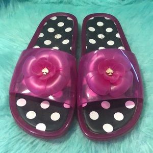 Kate Spade Hot Pink flip flops
